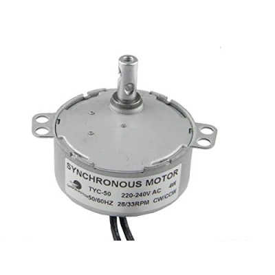 Afbeelding van CHANCS Elektrische Motor TYC 50 220V 28 33RPM CW/CCW Versnelling Synchro Draaischijf versnellingsbak voor magnetron