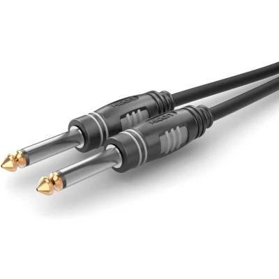 Afbeelding van Sommer Cable HBA 6M 0300 Jackplug Audio Aansluitkabel [1x male 6,3 mm (mono) 1x (mono)] 3.00 m Zwart