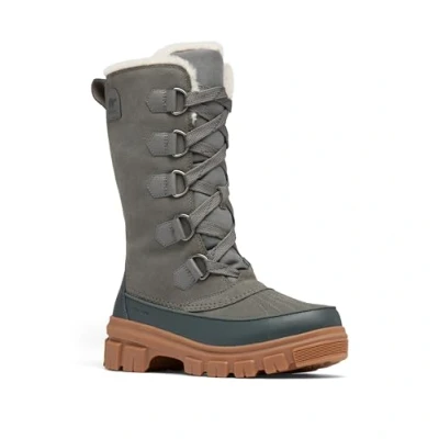 Afbeelding van Sorel Torino 5 lange waterdichte modieuze laars voor dames, steengroeve/grill, 6 UK, Steengroeve Grill, 39 EU