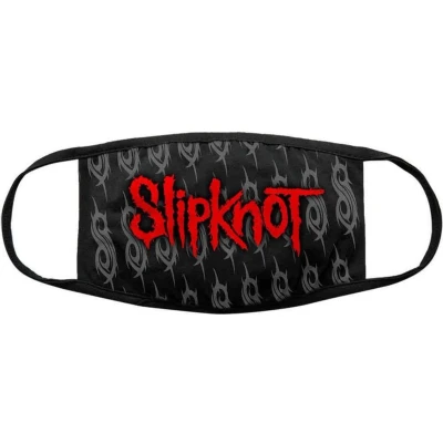 Afbeelding van Slipknot Red Logo &amp; Sigils Masker Zwart