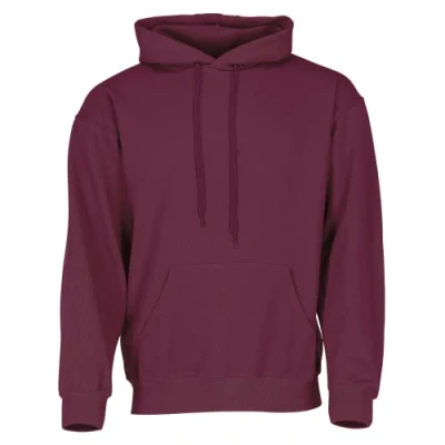 Afbeelding van Fruit of the Loom Classic Heren Sweatshirt met Capuchon + gratis MyShirt stoffen zak, bordeaux, XL