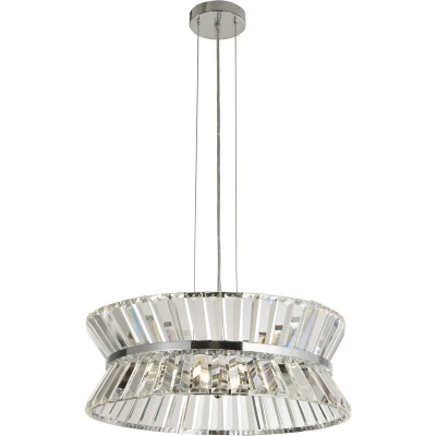 Afbeelding van Searchlight Design hanglamp Uptown rond chroom 59410 7CC
