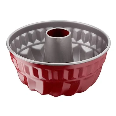 Afbeelding van Tefal J1640214 Delibake tulbandvorm, staal, rood