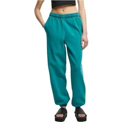 Afbeelding van Urban Classics HIGH Waist Stone Washed Trainingsbroek, Dames, Maat: 5XL, Watergreen