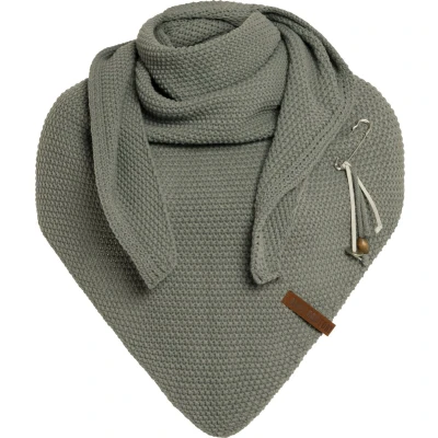 Afbeelding van Knit Factory COCO Halsdoek, Dames, Maat: One Size, Urban green