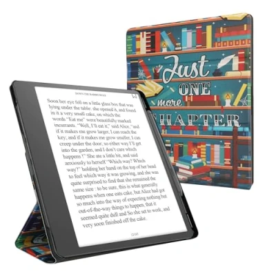 Afbeelding van kwmobile E readerhoesje voor Amazon Kindle Scribe (2022/2024) cover reader Hoes met standaard Van Kunstleer in meerkleurig
