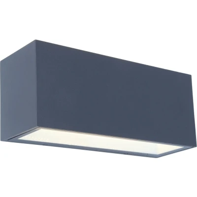 Afbeelding van LUTEC Gemini Wandlamp voor buiten Large LED 4000K Donkergrijs