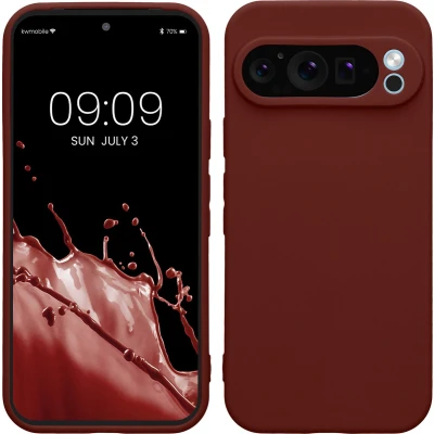 Afbeelding van kwmobile telefoonhoesje geschikt voor Google Pixel 9 Pro Hoesje smartphone Precisie camera uitsnede In wijnrood