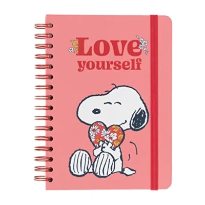 Afbeelding van notitieboek Snoopy Hardcover Notitieblok A5 Ringband