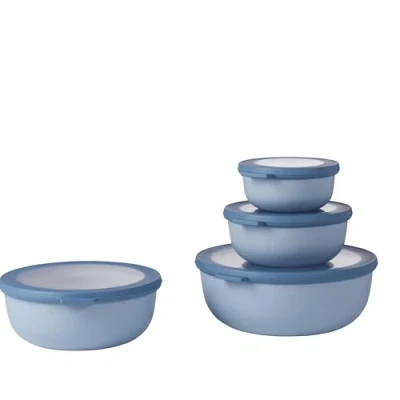 Afbeelding van Kommenset Cirqula set/4 laag Nordic Blue Mepal