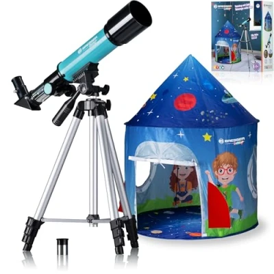 Afbeelding van Bresser Junior Telescoop 50/360 Sterrenkijker voor kinderen Met tent en accessoires