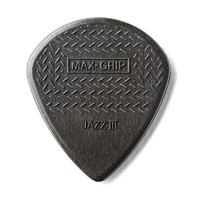 Afbeelding van Dunlop Max Grip Jazz III Koolstofvezel Gitaar Picks Inhoud van de levering: