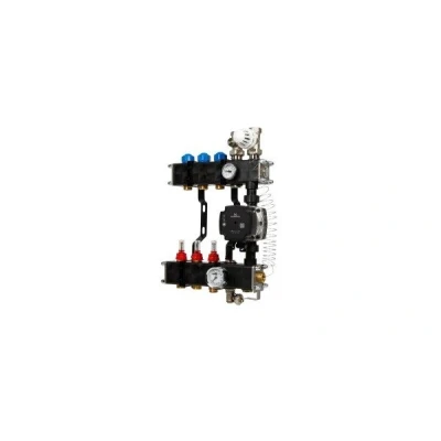Afbeelding van VTE composiet vloerverwarming verdeler Grundfos UPM3 3 groeps