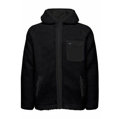 Afbeelding van Indicode Jeans Idtrod Fleecejas, Heren, Maat: Large, Black