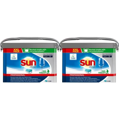 Afbeelding van 2x Sun Professional Vaatwastabletten All in 1 200 stuks