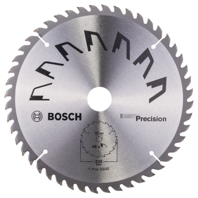Afbeelding van Bosch Accessories Precision 2609256877 Hardmetaal cirkelzaagblad 235 x 30 mm Aantal tanden: 48 1 stuk(s)