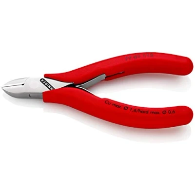Afbeelding van Knipex Elektronica zijsnijtang met kunststof bekleed 115 mm (zelfbedieningskaart/blister) 77 01 SB