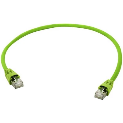 Afbeelding van Telegärtner L00001A0139 RJ45 Netwerkkabel, patchkabel CAT 6A S/FTP 2.00 m Groen Vlambestendig, Snagless, Pair afscherming, Afgeschermd (dubbel), PUR mantel, UL
