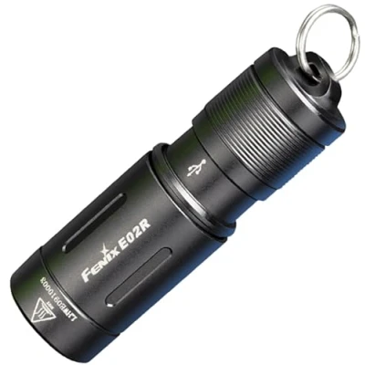 Afbeelding van Fenix E02R Sleutelhangerzaklamp Zwart