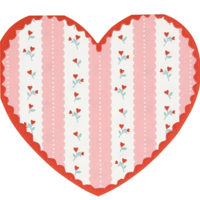 Afbeelding van meri servetten vintage rose 16st