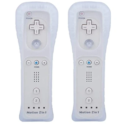 Afbeelding van TechKen Remote Controller Linker voor Wii met Motion Plus, Plus Afstandsbediening Joystick Game Control siliconen hoes, polsband