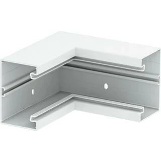 Afbeelding van Obo rapid 80 gk binnenhoekstuk wandgoot kunststof binnenbevestiging bxd 110x70mm wit ral9010 6274340