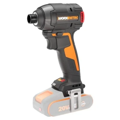 Afbeelding van WORX NITRO WX265.9 accu slagschroevendraaier, 20 V, krachtige borstelloze 3 snelheidsinstellingen en 2 modi, 200 Nm draaimoment, licht compact, ledlicht, zonder