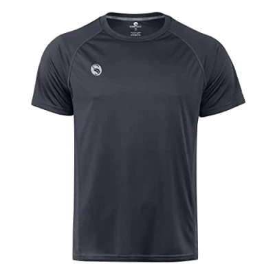 Afbeelding van STARK SOUL Sportshirt Fitness T Shirt Reflect, korte mouwen, functioneel shirt, ademend, sneldrogend trainingsshirt, grijs, XL
