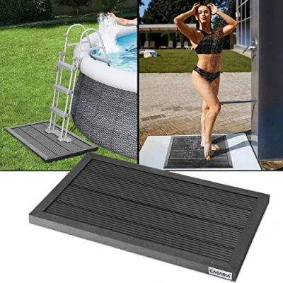 Afbeelding van Casaria WPC Vloerelement Douche Antislip 101x63x5,5 cm Antraciet
