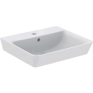 Afbeelding van Ideal standard connect air wastafel cube met 1 kraangat overloop 50x45cm wit e030101
