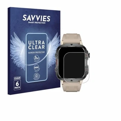 Afbeelding van Savvies Screenprotector voor Sanorum QX11 GR 1.96&quot; Folie Beschermfolie transparant (6 Stuks)