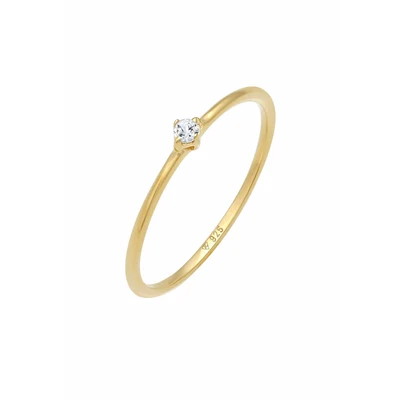 Afbeelding van ELLI PREMIUM Ring goud / transparant