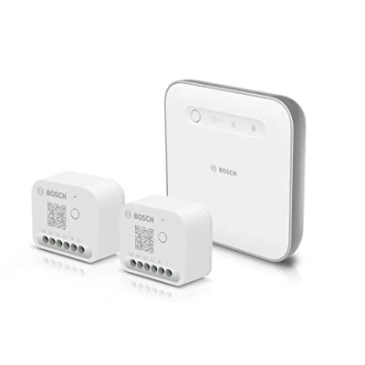 Afbeelding van Bosch Smart Home starterspakket licht /rolluikbesturing II, voor het bedienen van de verlichting, rolluiken/jaloezieën/zonneschermen, compatibel met Amazon Alexa, Google Assistant en Apple HomeKit