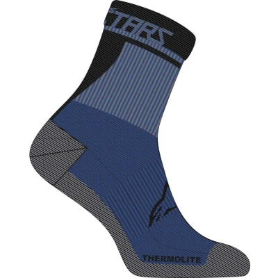 Afbeelding van Alpinestars Winter Therm 17 Fietssokken, zwart blauw, afmeting S voor man