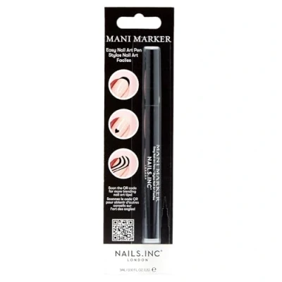 Afbeelding van Nails Inc MANI MARKER BLACK nail art pen Nauwkeurige voor nageldesign in zwart Veganistisch, dierproefvrij en eenvoudig te gebruiken Ideaal doe het zelf Perfecte manicure