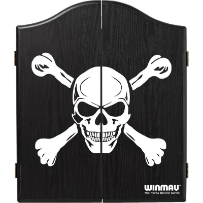 Afbeelding van DARTKAST Skull Zwart Winmau