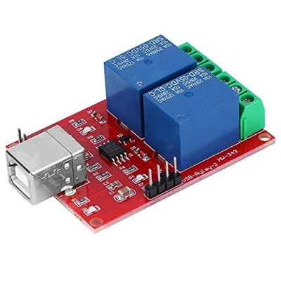 Afbeelding van 2 kanaals 5V USB Relaismodule schakelaar voor computer PC Intelligente (5V schakelaar)