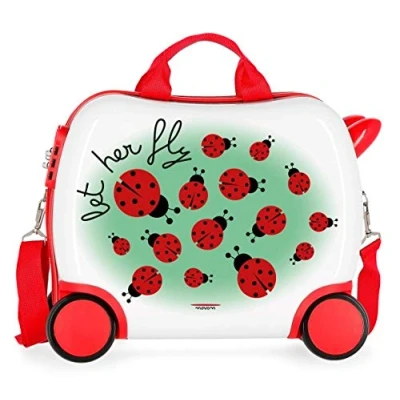 Afbeelding van MOVOM Happy Time kinderbagage 55 centimeter 32 meerkleurig (multicolor), Laat haar vliegen, 41 centimeters, Kleine passagierij