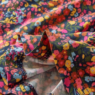 Afbeelding van Kinderrokje met bloemenprint 92 meerkleurig