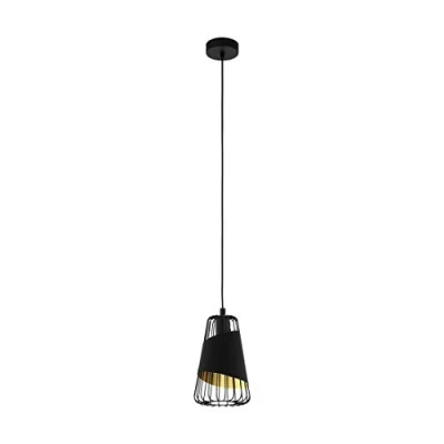 Afbeelding van EGLO hanglamp AUSTELL zwart / ø16,5 x h110 cm excl. 1x e27 (max. 60 w)