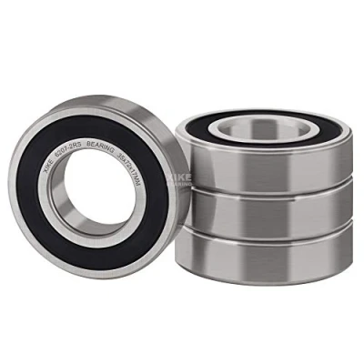 Afbeelding van XiKe 4 Stuks 6207 2RS Afgedicht Kogellager 35x72x17mm Chroomstaal/Voorgesmeerd/Rubber Afdichtingen, 6207RS Groefkogellagers