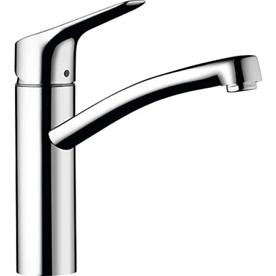 Afbeelding van hansgrohe Keukenkraan MySport, kraan keuken met uitloop hoogte 160 mm, waterbesparend, 360 draaibaar, 1 straalsoort, chroom, verchroomd