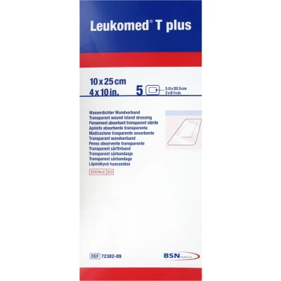 Afbeelding van Essity Leukomed T Plus 5 Absorberend Transparant Steriel Verband 10 x 25 cm