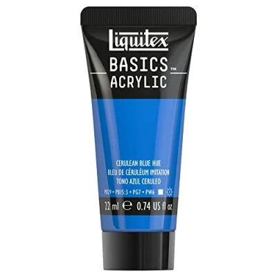 Afbeelding van Liquitex 8870455​ Basics acrylverf cölline blauwe tint, 22 ml tube, lichtecht, waterbestendig, voor het schilderen en decoreren van hout, metaal, keramiek, kunststof, canvas