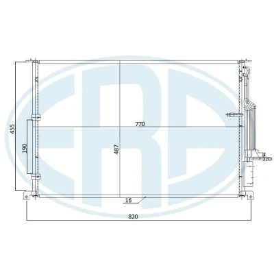 Afbeelding van Condensor, airconditioning ERA 667270
