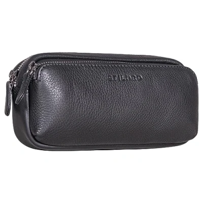 Afbeelding van STILORD &#039;Melissa&#039; Lederen Pennenetui Vintage Pennenzak Pennenbakja ideaal als Bag Organizer Make Up Pennenhosje van Echt Leer, Kleur:zwart