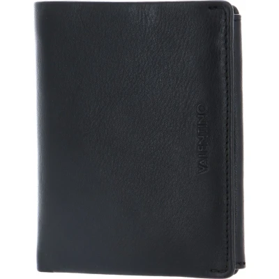 Afbeelding van VALENTINO Leren Portemonnee David Men’s Wallet Nero Zwart