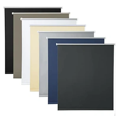 Afbeelding van WOLTU TR5700an12 Rolgordijn verduisterend en thermisch zonder te boren,zijrolgordijn voor ramen deuren 70x210cm,Antraciet