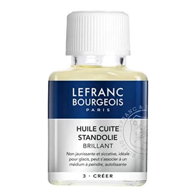 Afbeelding van Lefranc &amp; Bourgeois Malmittel, Leinöl, Standöl für Ölfarben in 75 ml Flasche