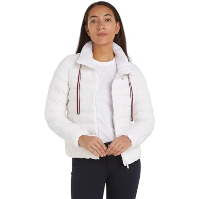 Afbeelding van Tommy Hilfiger Dames PACKABLE LW DOWN GS JAS Th Optic Wit S, Wit, S